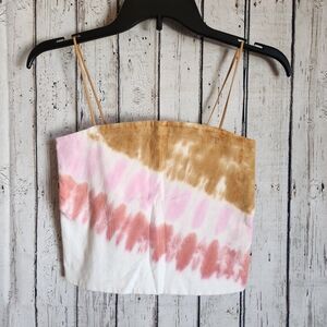 American Eagle AE Tie Dye Cropped Cami Tank Top - Size M